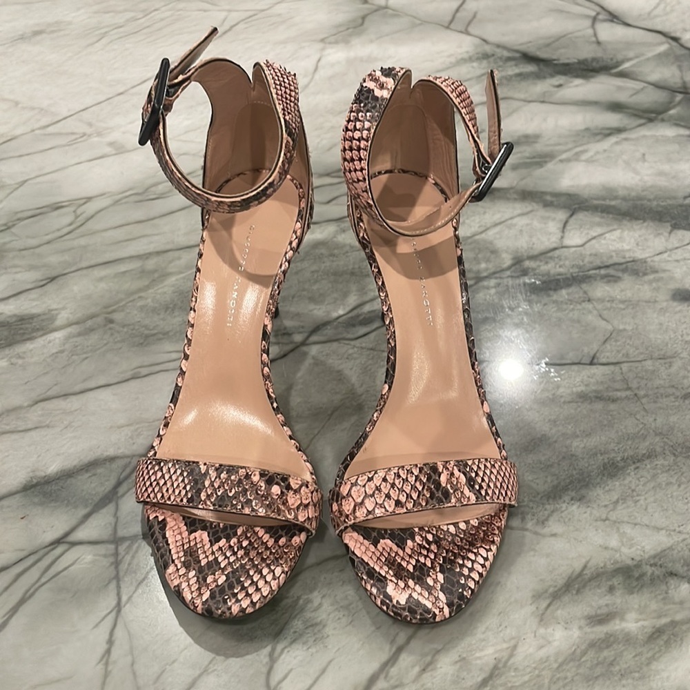 Giuseppe Zanotti snake skin sandal